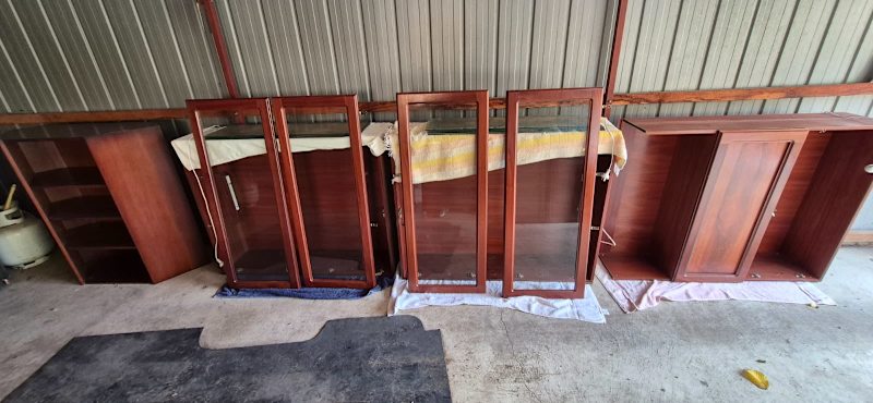Early 70s Chiswell Buffet with Hutches, Side Buffet & Shelf Cabinet62863406122883112