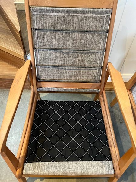Refurbished pair of mid century armchairs 62863381645441113