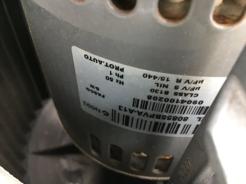 BRIVIS DUCTED GAS HEATER COMPLETE FAN BLOWER. 500WTS.SUIT 120MJH.63016060043905113