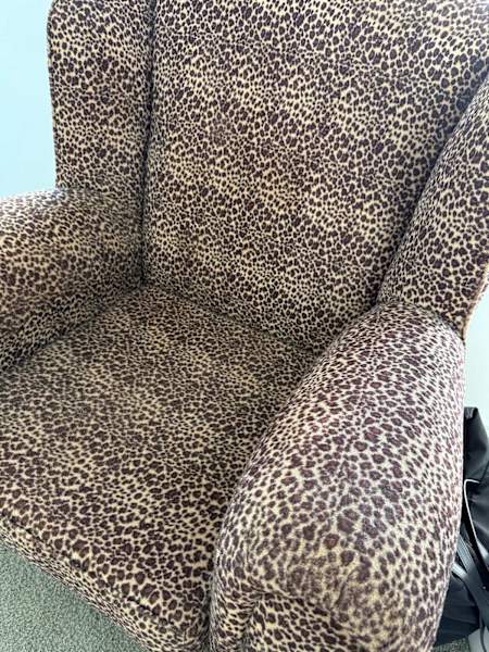 Beautiful leopard print arm chair62863410384514112