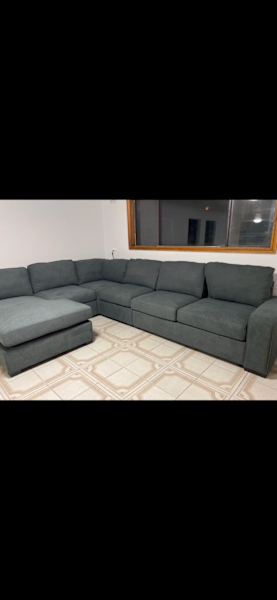 Bronson Modular 6 seater lounge with chaise and double sofa bed62863370291201112