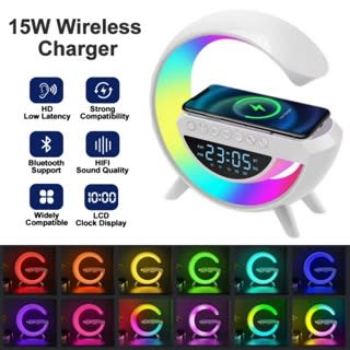 3 in 1 Rainbow Light Wireless Charger Bluetooth Speaker 