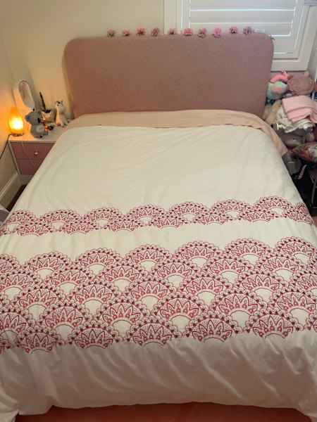 Girls Pink Double Bed & Matress62863837690241112