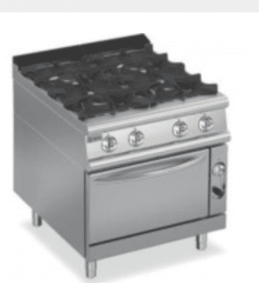 Baron Q70PCF/G8005 Four Burner Gas Oven - Hospitality Supplies630186185838101114