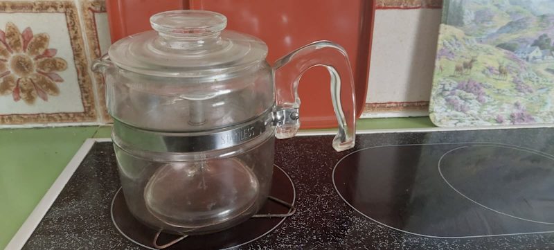 Retro Glass Coffee percolator in exc condition63017764307458111
