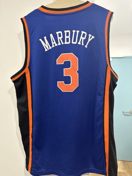 Stephon Marbury Youth Medium Y/M New York Knicks Adidas Jersey Boys