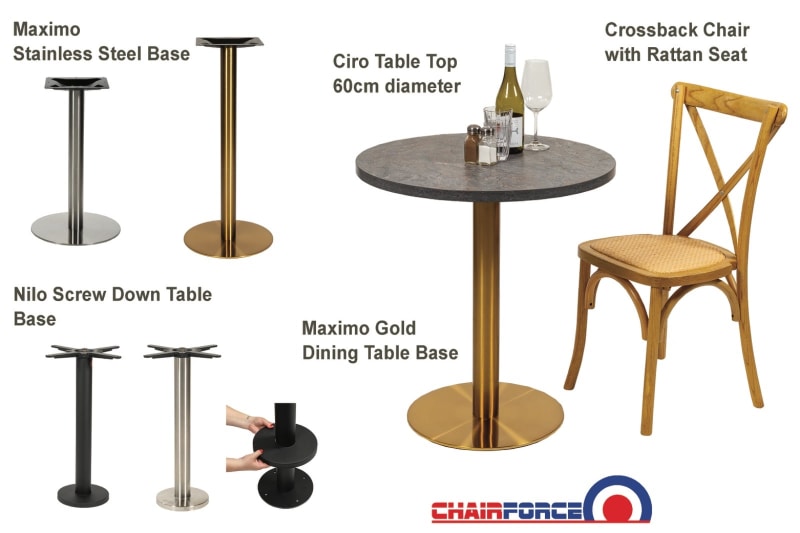 Table Bases - available in dining and bar height62863412046978114