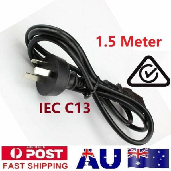 15m AU 3 Pin to IEC Kettle Cord Plug Australian 240V Power Cable Lead Cord