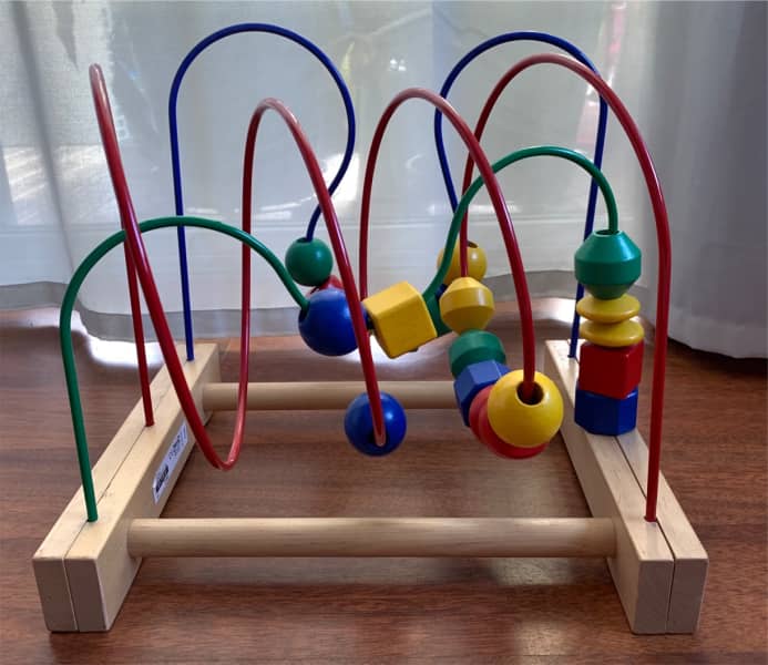 bead roller coaster toy