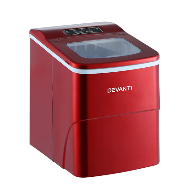 DEVANTi Portable Ice Cube Maker Machine 2L Home Bar Benchtop Easy Quic630221804943381114