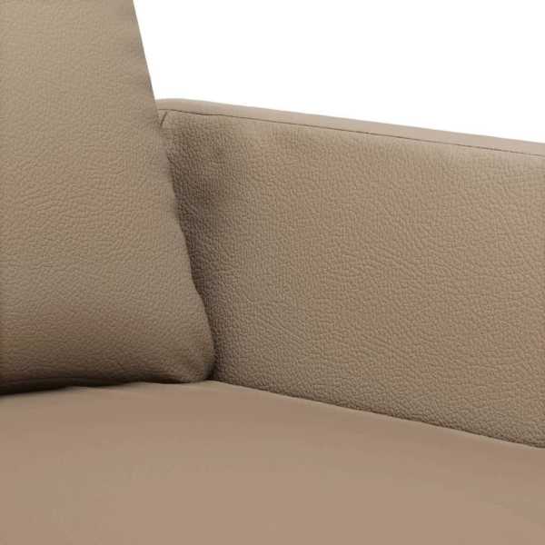 3 Piece Sofa Set with Cushions Cappuccino Faux Leather62863411804675114