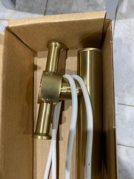Hydrotherm gold heated towel rails. 63020447621634114