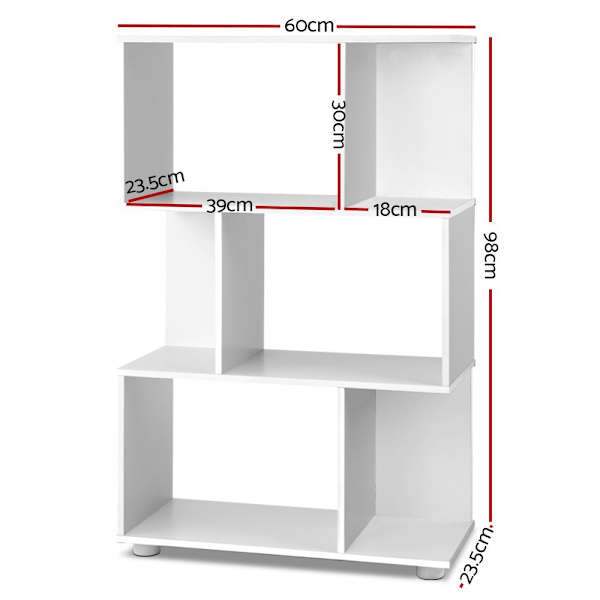 Bookshelf 3 Tiers - NINA White62863413119362112