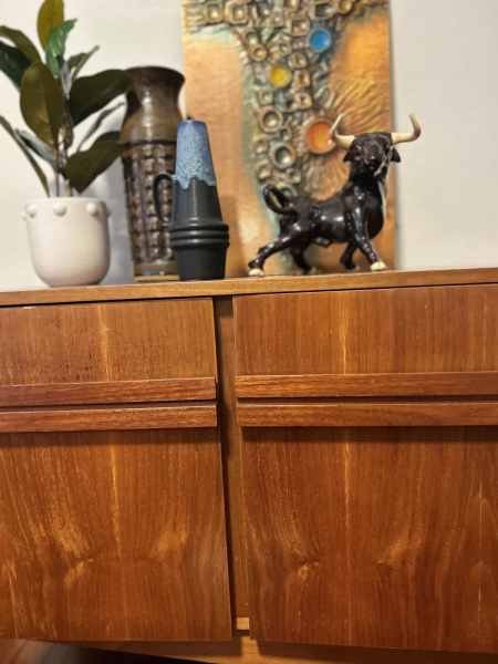 Mid century sideboard buffet teak retro vintage Post Rail like parker 62864724462723113