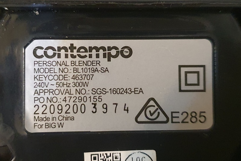 300W Contempo Personal Blender, missing blade, working, Carlton pickup63016488578306111