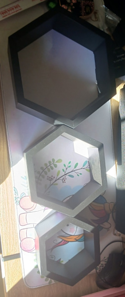 3 Hexagon Shelves Brand New62863377988610112