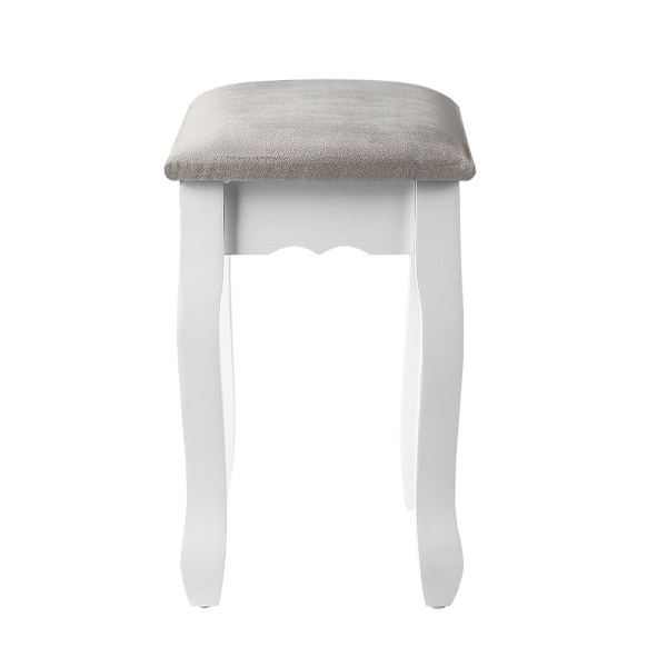 Dressing Table Stool Velvet Grey62863839615747113