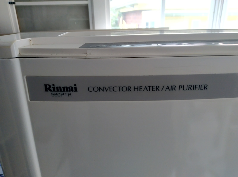 Rinnai 560 PTR Gas Heater  Conventor Heater63470144277121111