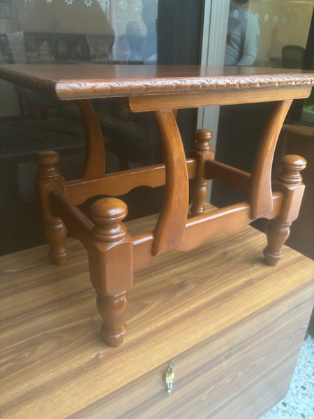 Vintage small wooden coffee table 62863840874625112
