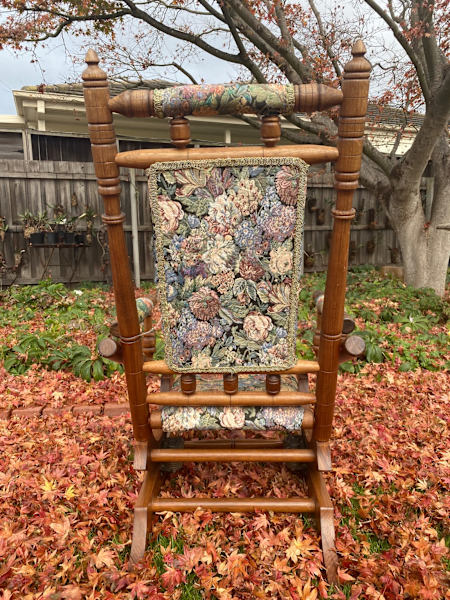 Antique Blackwood Rocking Chair62863407508481113