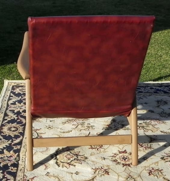 Mid Century Retro Vinyl Seat Arm Lounge chair62863412307971113