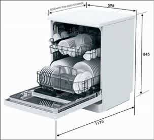 60CM EURO DISHWASHER S/STEEL 2ND : EDV604SS63017767047299112