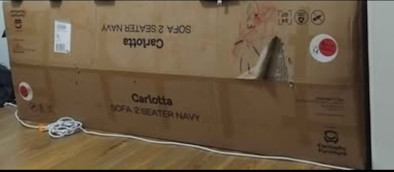 New Carlotta 2 Seater Couch Sofa Lounge Boxed62863412880898111