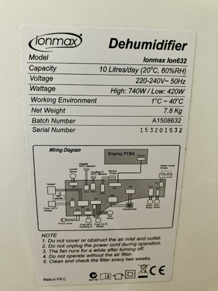 Bust Cost of Living with this Ionmax 10L Desiccant Dehumidifier63612128545666114