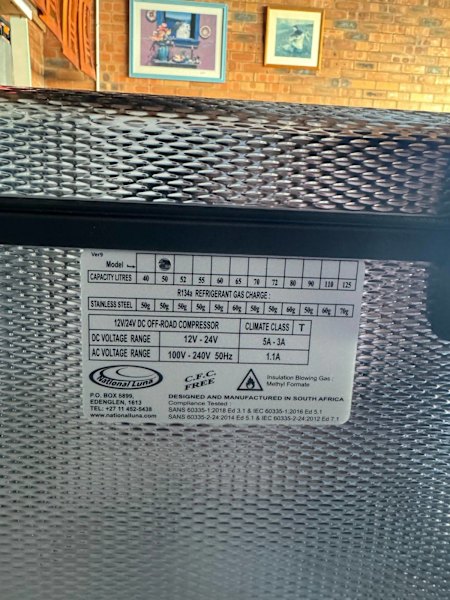 National Luna Weekender 50L twin bin, dual control fridge/freezer 63022634385281113