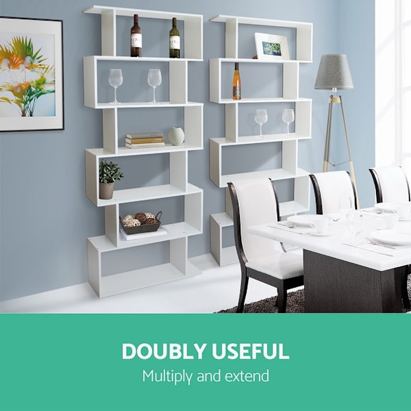 Bookshelf 6 Tiers - RIVA White62864723822593113