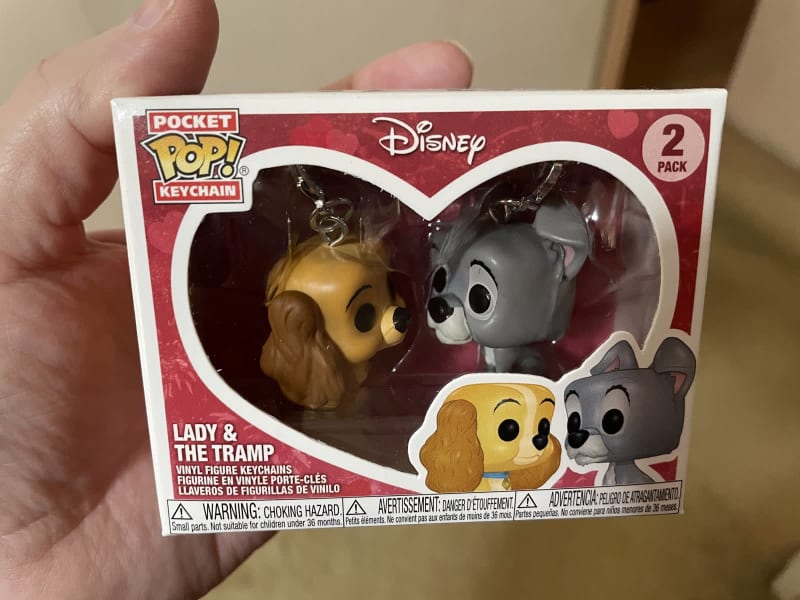 Lady and the tramp funko 2024 pop keychain