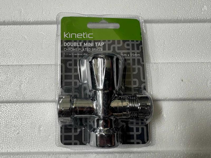 Kinetic 15*15mm Chrome Plated Double Mini Cistern Cock63008836963457113