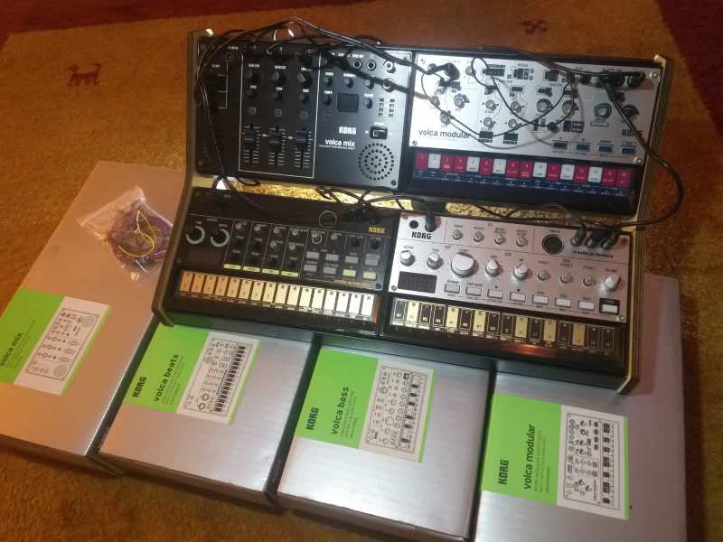 Korg Volca Mix Beats Bass and Modular on Sequenz rack | DJ Gear ...