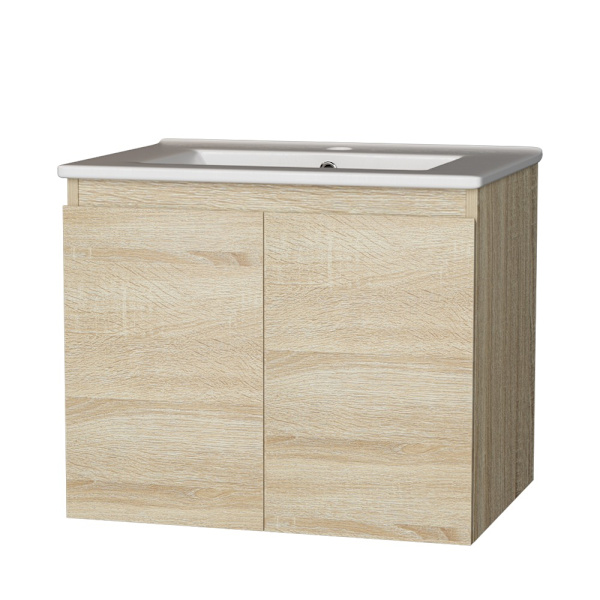 Vanity Unit 600mm with Basin Oak62863406460161112