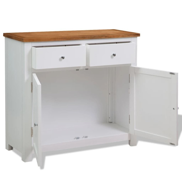 Sideboard 90x33.5x83 cm Solid Oak Wood62863408293634113