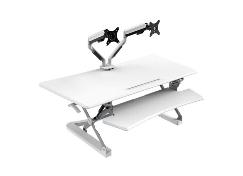 professional sit stand desk 1190mm white