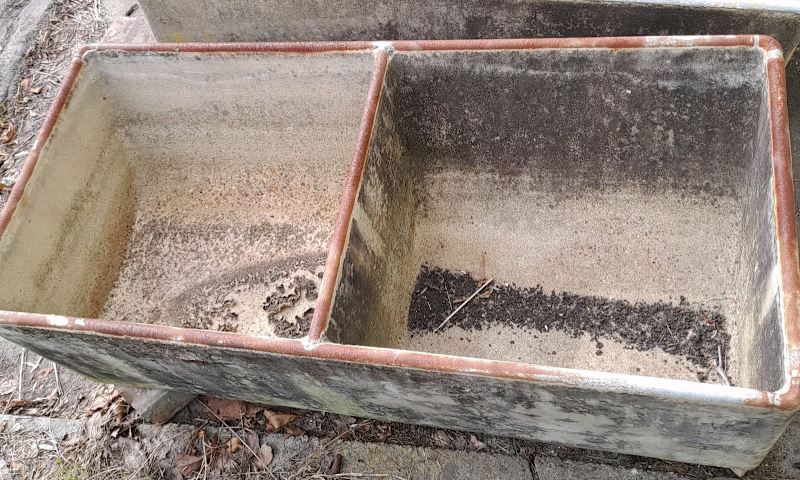 Cement double sink63440310820354110