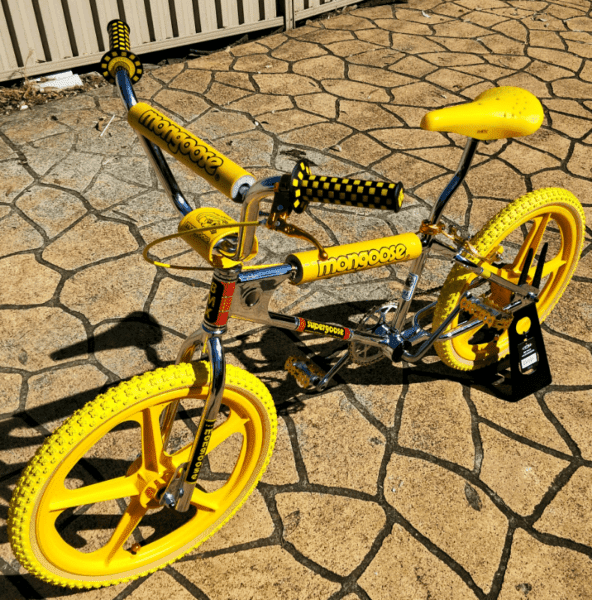 Yellow 2024 mongoose bike