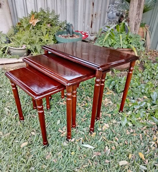 Nest of 3 Timber Side Tables62863838681090111