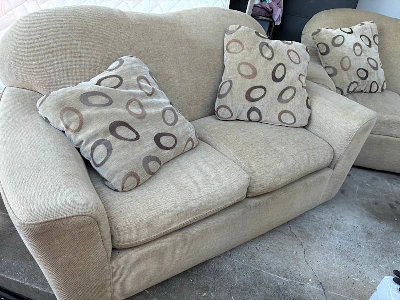 2-Seater Couches (Matching Pair) – $50 for Both62863384859905111
