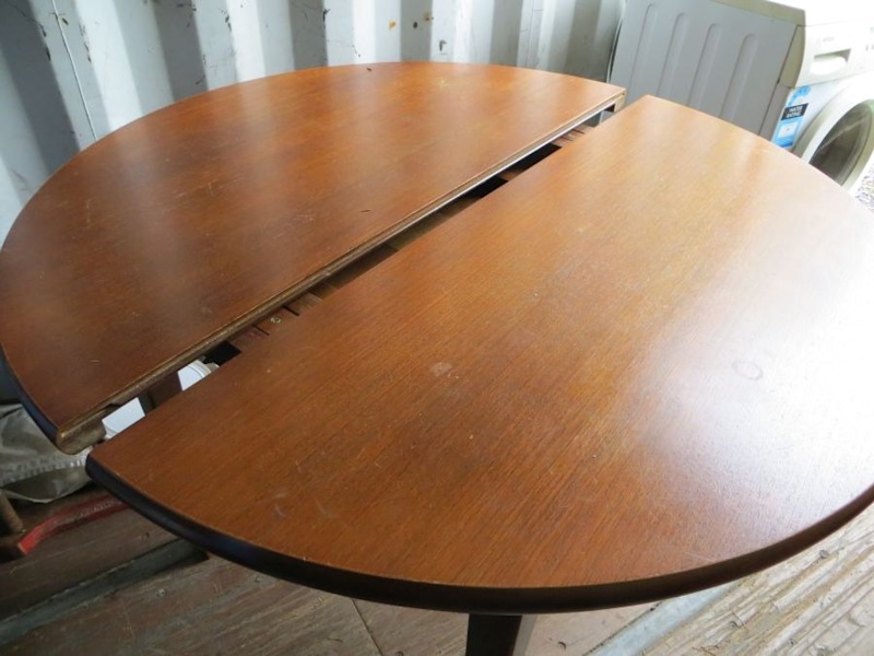 Dining table Folding Long Round 110mm closed62863408753409112