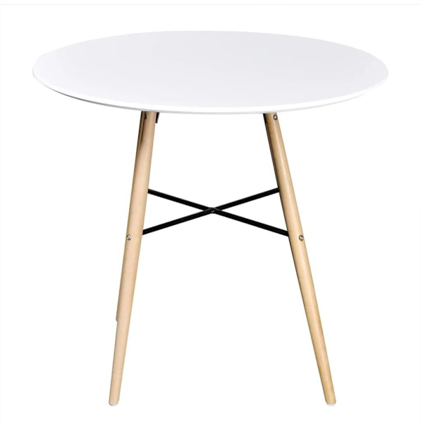 Dining Table MDF Round White..62864724579843111