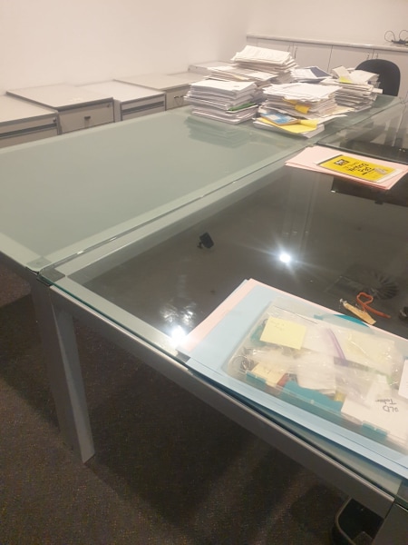 Glass topped board room tables629296693660181111