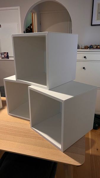 3x EKET (IKEA) Cabinets, White62863371573891111