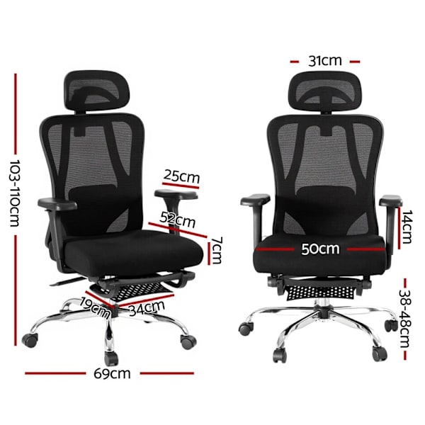 Ergonomic Mesh Office Chair Black62863382747649112