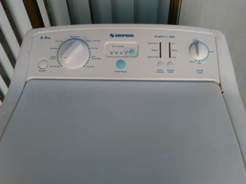 simpson 550 washing machine