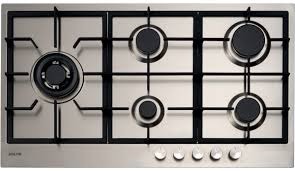 EURO 90CM S/STEEL 5 BURNER COOKTOP WITH WOK GAS : E90CTWX BRAND NEW630169094293771112