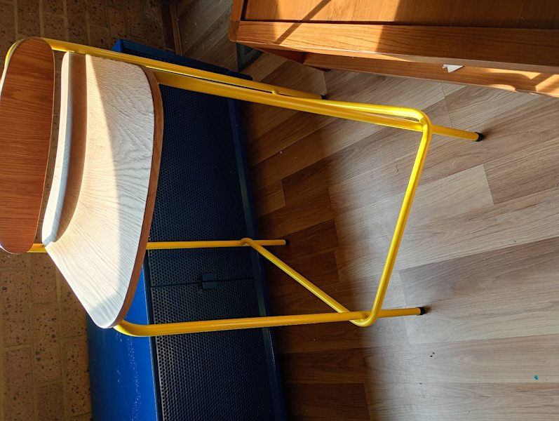 Kami Bar stools (One yellow, one black)62863411259521112