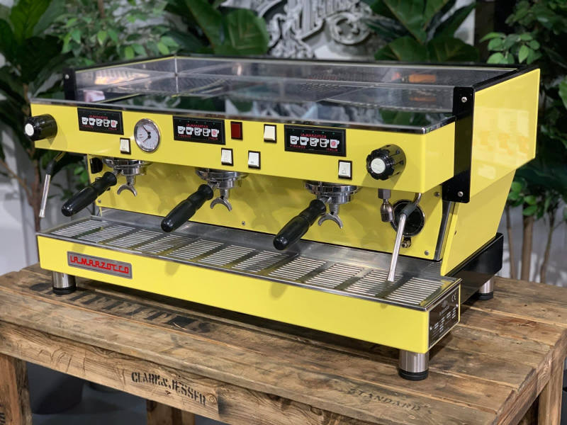LA MARZOCCO LINEA CLASSIC 3 GROUP YELLOW ESPRESSO COFFEE MACHINE634420441679391119