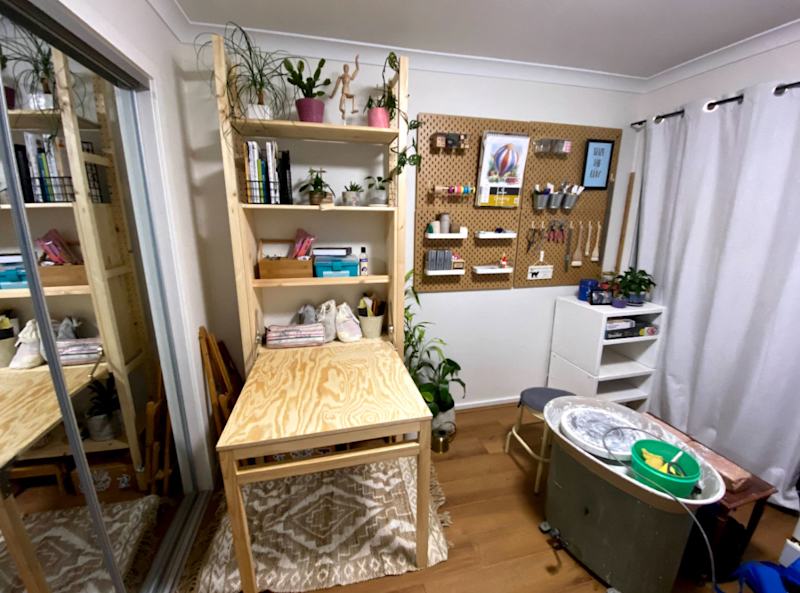 Storage system with fold down desk62863372015106114